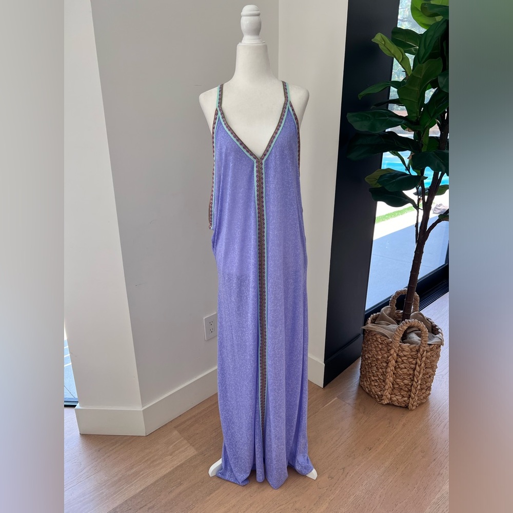 Purple boho maxi dress